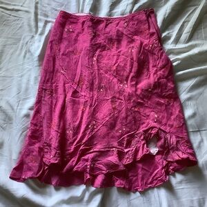Pink y2k midi skirt from the brand cactus flower